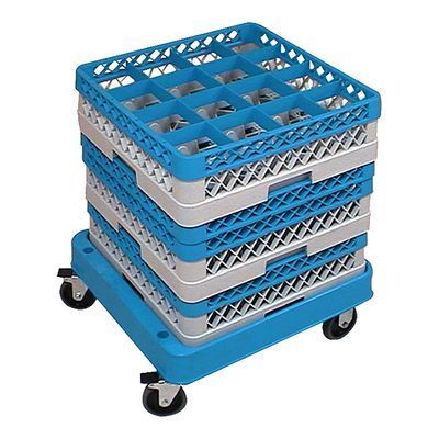 CATERRACKS 53X52XH18 BLUE LOCKER TROLLEY