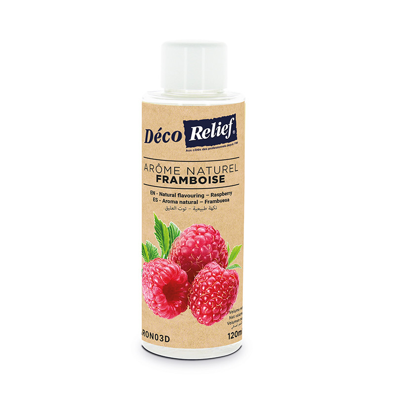 DECORELIEF NATURAL FLAVOURING 120ML RASPBERRY