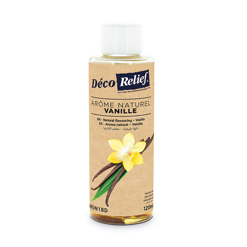 DECORELIEF NATURAL FLAVOURING 120ML VANILLA