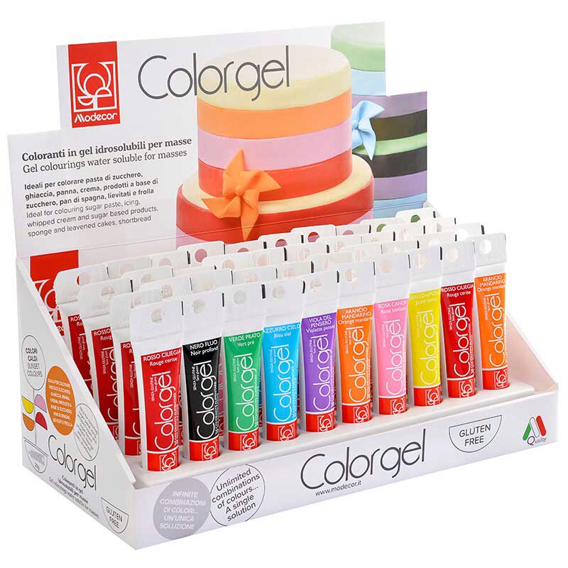 1023218 ASSORTIMENT  COLORGEL 20GR 40 PCES ***S/CDE***