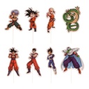 DRAGON BALL CARDBOARD CAKE TOPPERS 7 x 11CM 16PCS