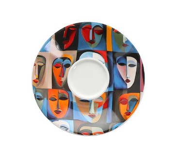 BONBISTRO ABSTRACT BARISTA SOUS TASSE MOKA 12.5CM -610521