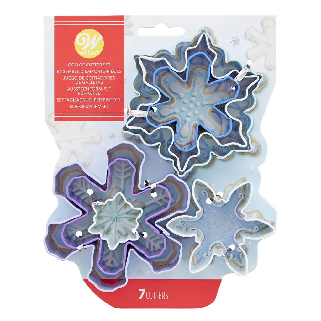 7-PIECE SNOWFLAKE ASSORTMENT COOKIE CUTTER SET