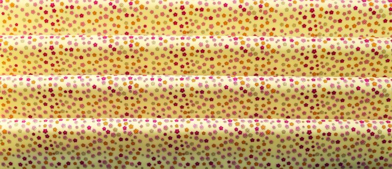 088013 PCB FEUILLES IMPRIMÉES FLEURETTES 40X25CM 17PCS ***S/CDE***