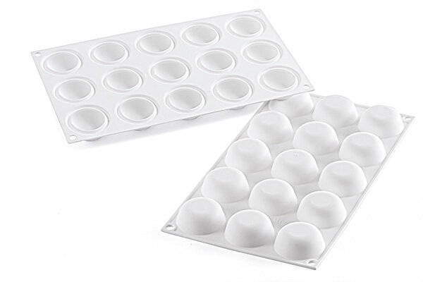 SILIKOMART WHITE MOLD GN1/3 GLOBE 26