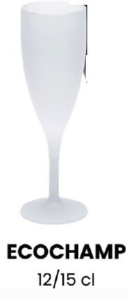 PP FROSTED FLUTE GLASS 12/15CL