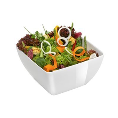 HENDI WHITE MELAMINE SALAD BOWL 19X19XH10CM