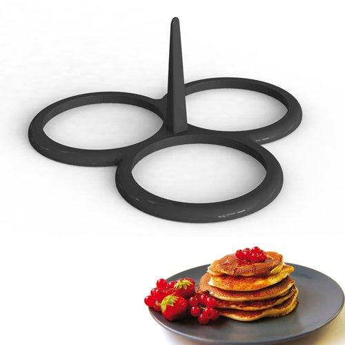 MAL'S MOULE SILICONE 22,5CM POUR 3 BLINIS & PANCAKES 10CM 