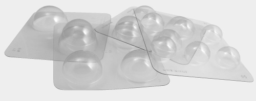 KIT 4 HALF SPHERE POLYCARB XDIAM 60/65/75/90MM