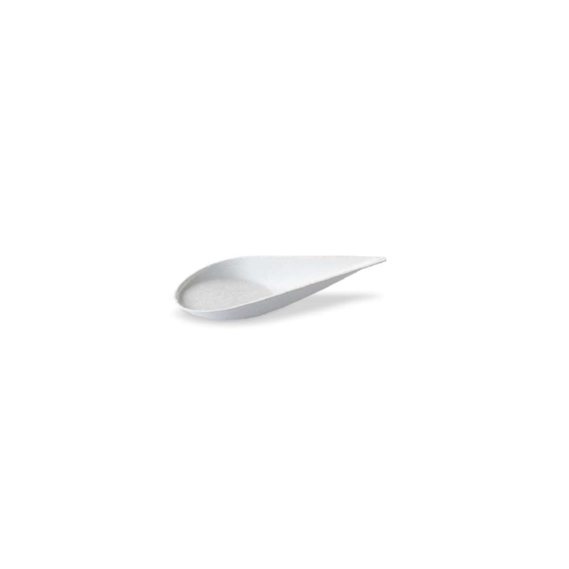 WHITE CANE PULP VERRINE SPOON 10.5CM 50PCS