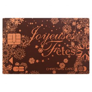 060218 PCB CREDIT CARDS CN JOYEUSES FÊTES 8.5X5.5 CM 40PCS ***S/CD***