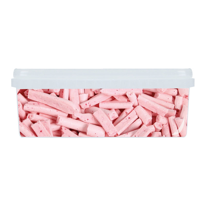 57351 MERINGUESTAAFJES ROZE 200 G = POTJE
