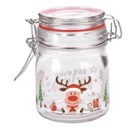 BOCAL A STERILISER 160ML HT 9.5CM MOTIF NOEL 36 PIECES