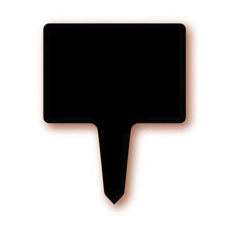 6.7X10CM BLACK LABEL WITH STICK PACK OF 10PCS