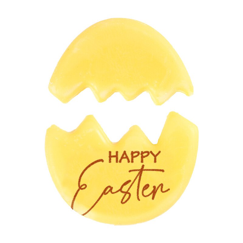 2069194 OEUF CASSÉ HAPPY EASTER 4,5X3,5 CM 100PCS ***S/CDE***