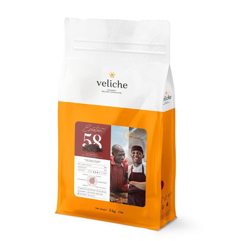 VELICHE 2102626 CHOCOLAT FONDANT EMOTION 58 2.5KG