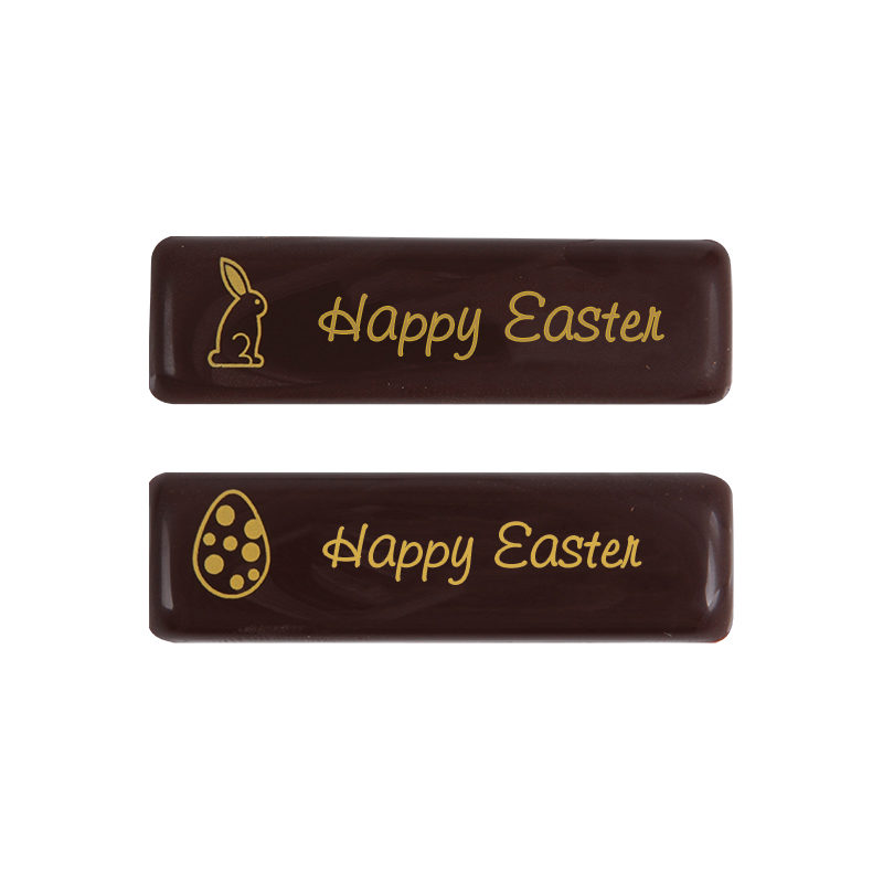 2069649 PLAQUETTE MINI HAPPY EASTER 45X13MM 300PCES***S/CDE***