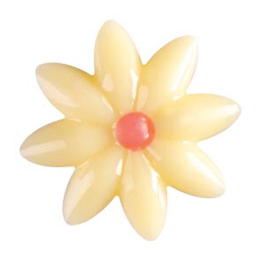 PCB Madeliefjes WC Pink Heart ø 2 cm 176pces ***s/cd***