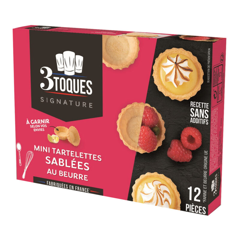 3 TOQUES MINI SUIKERTAARTJES 12 STUKS