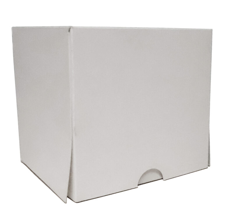 BOITE A GATEAUX BLANCHE 17X10X10 CM  FOST + COMPRIS 100PIECES