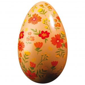 074010 PCB FLORAL HALF-EGG MOLDS 13.4X8.7 CM 16PCS ***S/CD***