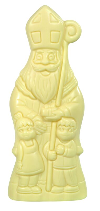 SINT NIKLAAS WIT CHOCOLADE 18CM 8x125GR