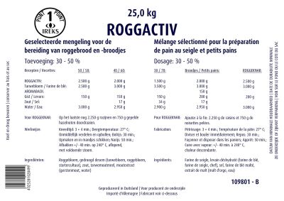 IREKS ROGGACTIV MIX 50% 25KG ***ONLY BARCHON***