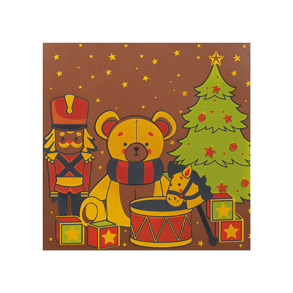 088073 PCB-BEDRUKT VEL AAN DE VOET VAN DE BOOM VOOR VIERKANTE KAARTEN EN TASSEN 24 STUKS ***OP BESTELLING***