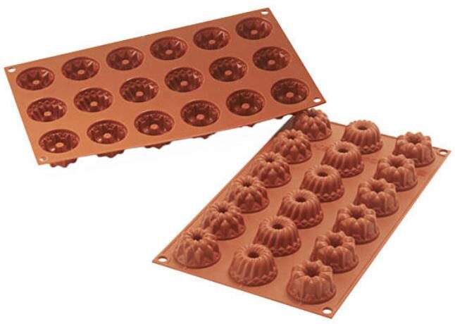 SILIKOMART SF132 MOULE 18 MINI KOUGLOF Ø40 HT 22MM 17,5ML ANTI-ADHESIF GN1/3 -50° À 250°