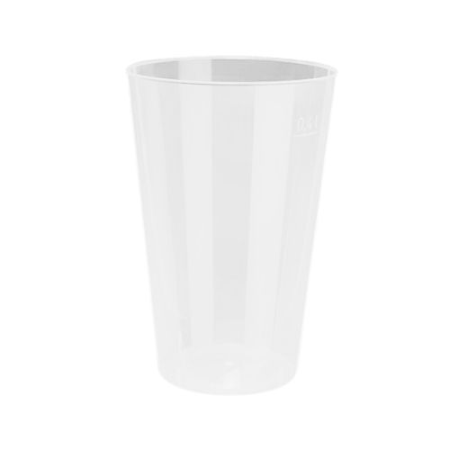 PP GLASS REUSABLE CUP 40CL 86XH130MM TRANSPARENT 50PCS