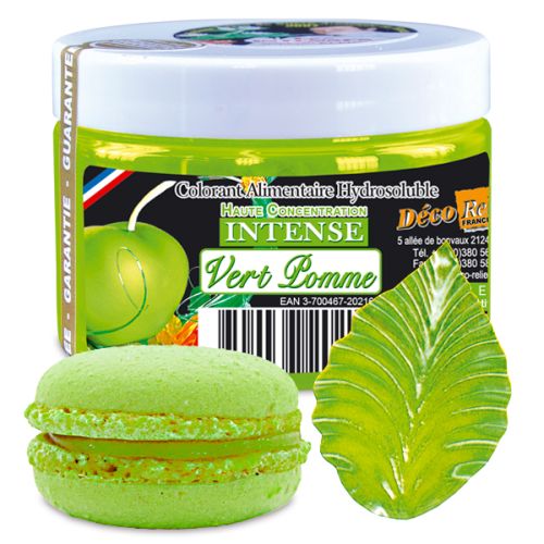COLORANT HYDROSOLUBLE INTENSE VERT POMME  E102-E133 - INT71 50GR