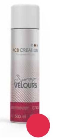 074341 PCB SPRAY VELOURS ROUGE 500 ML ***S/CD***