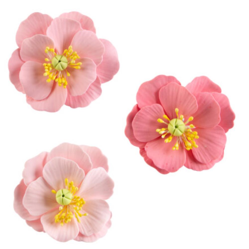 1066054 ASSORTMENT OF SPRING FLOWERS 4.5CM 25PCS