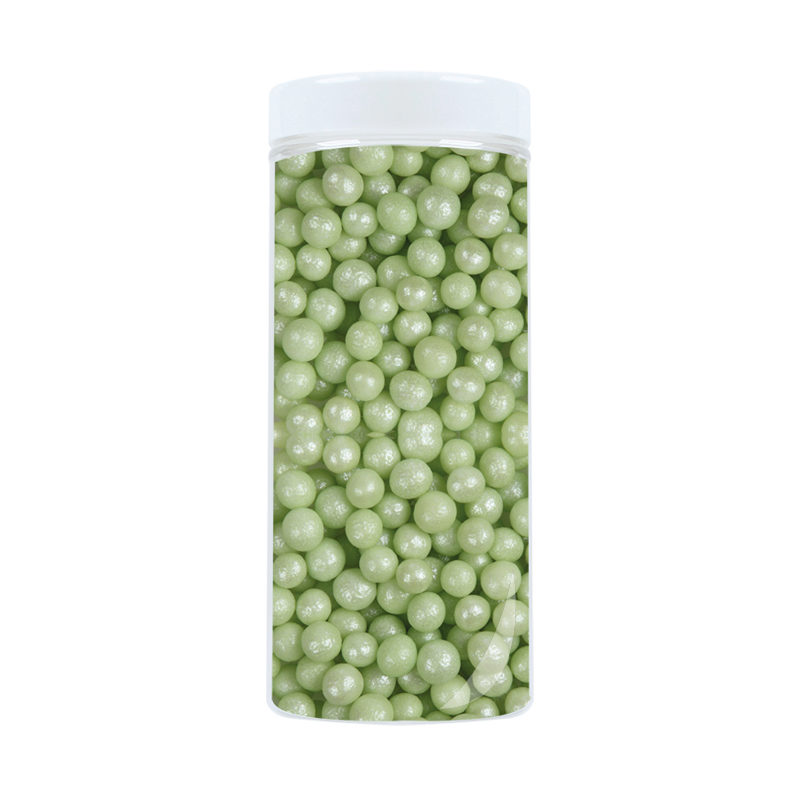 57547 SUIKERPARELS PEARLY GROEN 400 G = DOOS