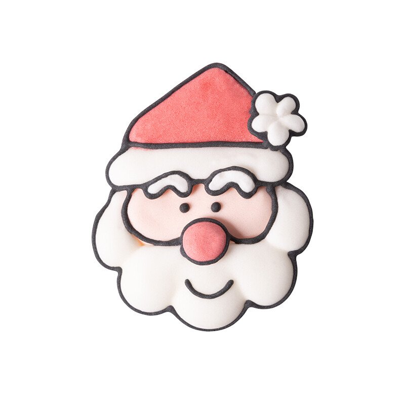 1014507 SANTA CLAUS HEAD 4X4.5CM 48PCS ***S/CDE***