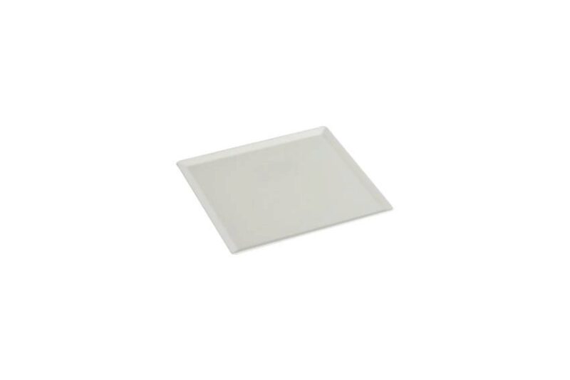 PLATEAU PLEXI BLANC "SMOKE" 20X20CM H5MM