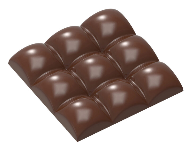 CHOCOLADEVORM TABLET BOL VIERKANT CW1898 77GR - 1X3 - 7,96X7,96XH1,35MM - ALEXANDRE BOURDEAUX