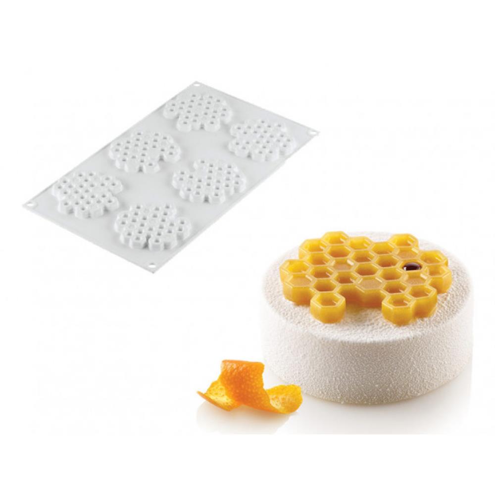 SILIKOMART MIEL8 HONEYCOMB MOLD Ø45 H 8MM