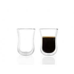 STOLZLE SET OF 2 COFFEE'N MORE DOUBLE-WALLED GLASSES 23CL