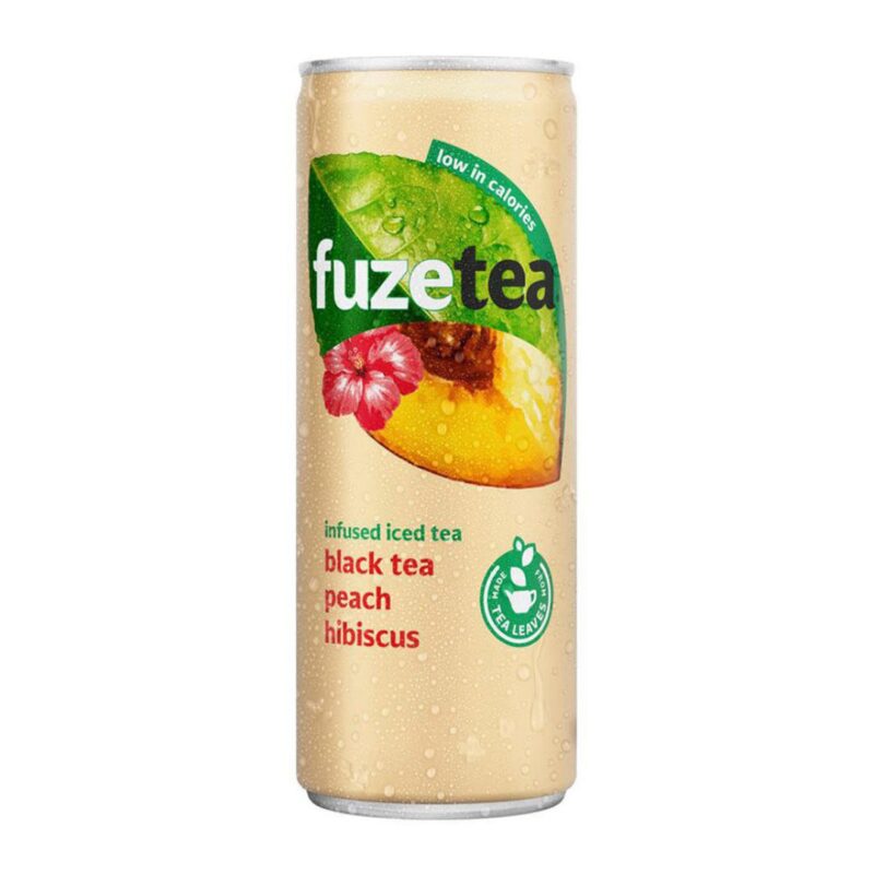 DRINK FUZE THE BLACK TEA PEACH HIBISCUS 24X33CL BLIKJE