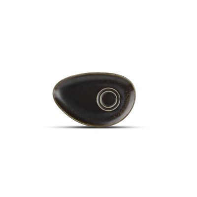 F2D BLACK CERES OVAL SAUCER - 604617