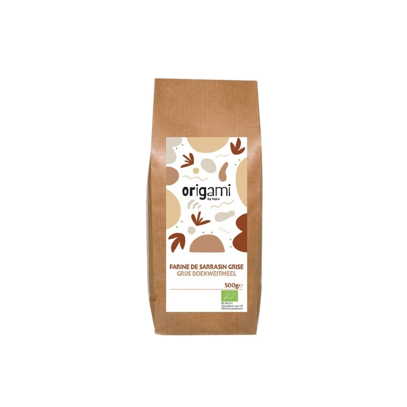 ORIGAMI ORGANIC GREY BUCKWHEAT FLOUR 500GR