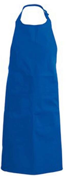 KARIBAN APRON BIB + POCKET BLUE KINGH90XL71CM POLYESTER/COTTON