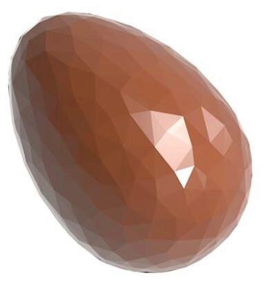 CRYSTAL EGG CHOCOLATE MOLD CW1907 5X7 -- 4GR