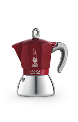 BIALETTI NEW MOKA INDUCTION COFFEE MAKER 6T STAINLESS STEEL/RGE
