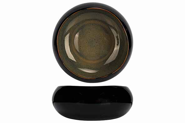 SPLASH BLACK SCHAALTJE D16XH6,5CM