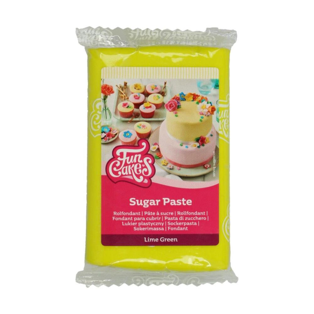 FUNCAKES LIME GROENE SUIKERPASTA 250GR