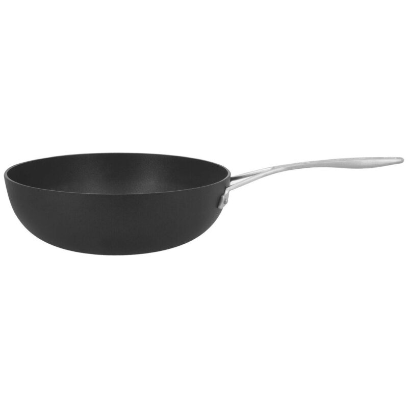 DEMEYERE ALU PLUS 3 DURASLIDE WOK 28CM PLATTE BODEM