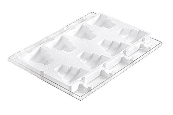 SILIKOMART GEL09 MOLD 8 FRISCOS CAKE 92ML + 50 STICKS
