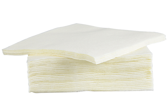 *FDS*C&T PROF SERVIETTE BLANC CREME 38X38CM 40PCES